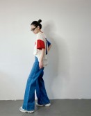 2 Tones Prtined Tee #250303